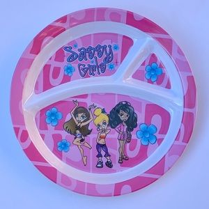 Sassy Girls Pink Divided  Plate